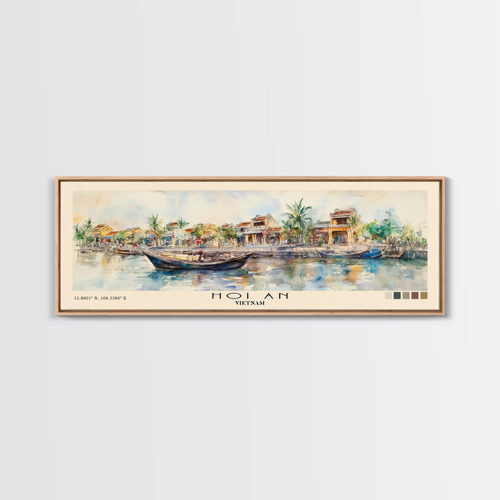 Hoi An, Vietnam Watercolor Print, Vacation Gift, Vietnam Wall Art, Vacation Wall Art, Vacatation Memories, Beach Decor, Beach Or Lakehouse Art