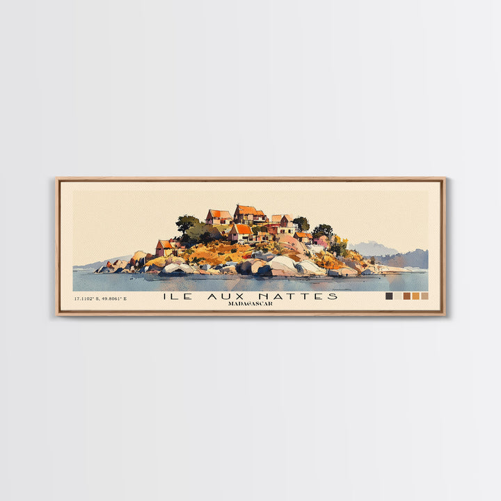 Ile Aux Nattes, Madagascar Watercolor Print, Vacation Gift, Madagascar Wall Art, Beach Painting, Beach Decor, Beach Or Lakehouse Art