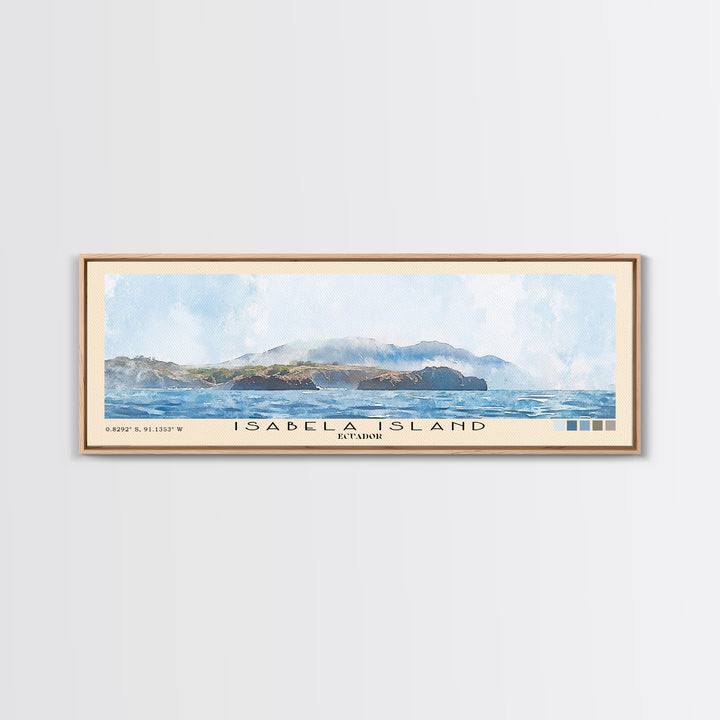 Isabela Island, Ecuador Watercolor Print, Vacation Gift, Ecuador Wall Art, Beach Painting, Beach Decor, Beach Or Lakehouse Art