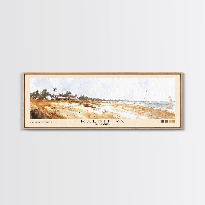 Kalpitiya, Sri Lanka Watercolor Beach Print, Vacation Gift, Sri Lanka Wall Art, Beach Painting, Beach Decor, Beach Painting