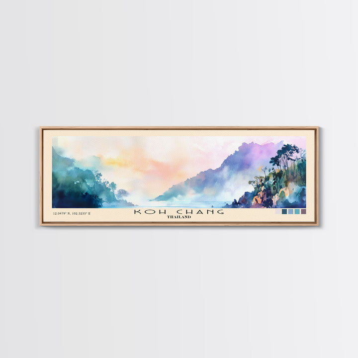 Koh Chang, Thailand Watercolor Print, Vacation Gift, Thailand Wall Art, Vacation Wall Art, Vacatation Memories, Beach Decor, Beach Or Lakehouse Art