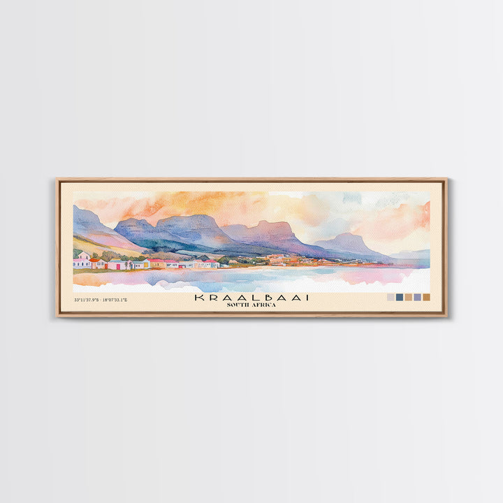 Kraalbaai, South Africa Watercolor Print, Vacation Gift, South Africa Wall Art, Vacation Wall Art, Vacatation Memories, Beach Decor, Beach Or Lakehouse Art