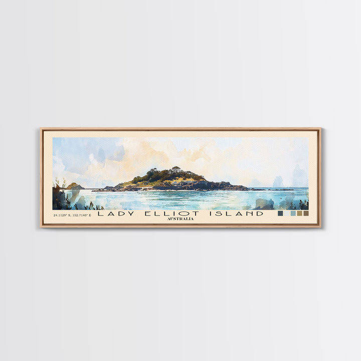 Lady Elliot Island, Australia Watercolor Print, Vacation Gift, Australia Wall Art, Beach Painting, Beach Decor, Beach Or Lakehouse Art