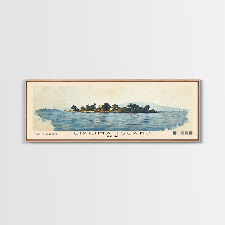 Likoma Island, Malawi Watercolor Print, Vacation Gift, Malawi Wall Art, Vacation Wall Art, Vacatation Memories, Beach Decor, Beach Or Lakehouse Art