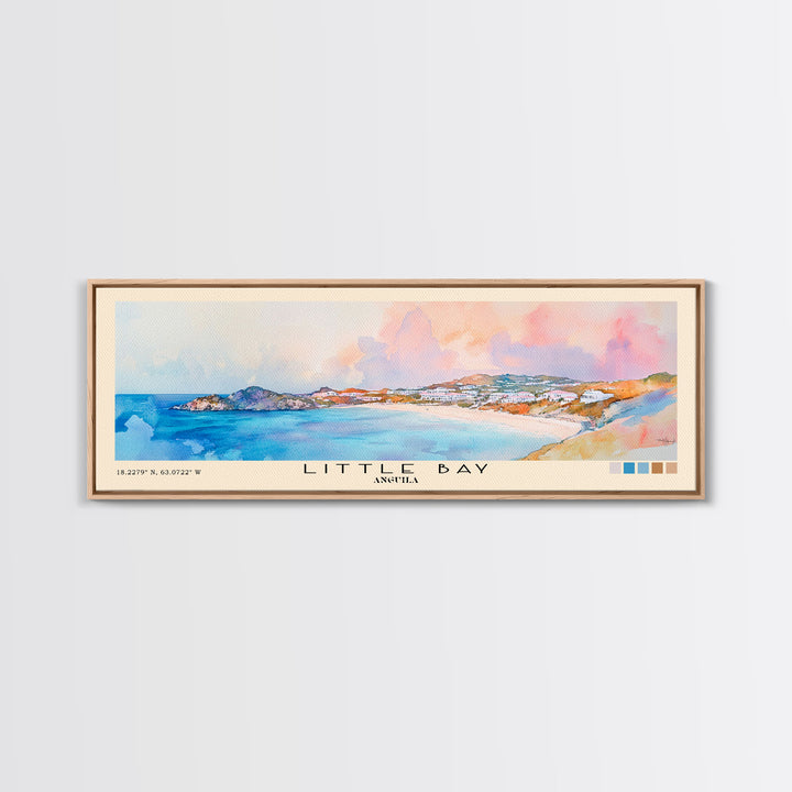 Little Bay, Anguila Watercolor Print, Vacation Gift, Anguila Wall Art, Vacation Wall Art, Vacatation Memories, Beach Decor, Beach Or Lakehouse Art