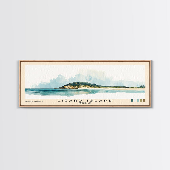 Lizard Island, Australia Watercolor Beach Print, Vacation Gift, Australia Wall Art, Beach Painting, Beach Decor, Beach Painting