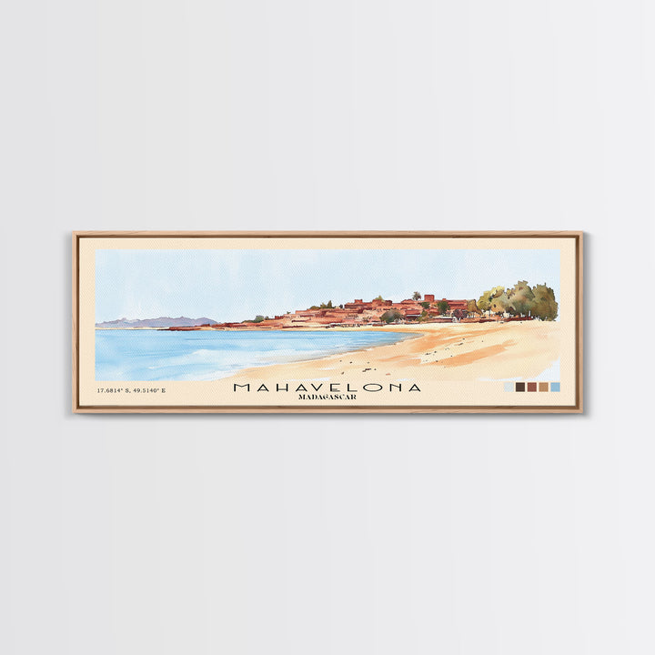 Mahavelona, Madagascar Watercolor Print, Vacation Gift, Madagascar Wall Art, Vacation Wall Art, Vacatation Memories, Beach Decor, Beach Or Lakehouse Art