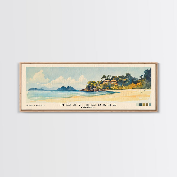 Nosy Boraha, Madagascar Watercolor Print, Vacation Gift, Madagascar Wall Art, Vacation Wall Art, Vacatation Memories, Beach Decor, Beach Or Lakehouse Art