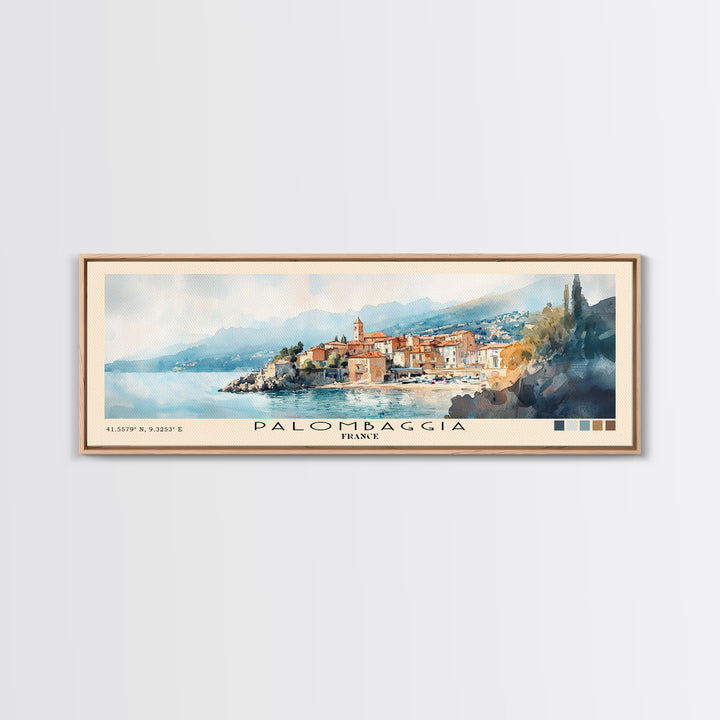 Palombaggia, France Watercolor Print, Vacation Gift, France Wall Art, Beach Painting, Beach Decor, Beach Or Lakehouse Art