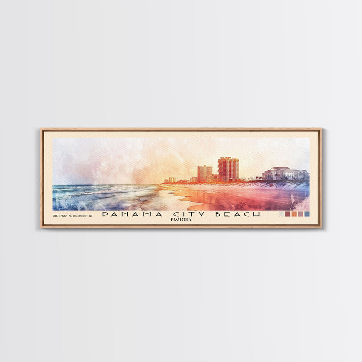 Panama City Beach, Florida Watercolor Print, Vacation Gift, Florida Wall Art, Vacation Wall Art, Vacatation Memories, Beach Decor, Beach Or Lakehouse Art