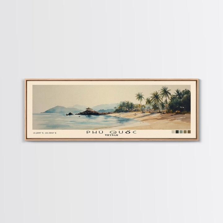 Phú Quốc, Vietnam Watercolor Print, Vacation Gift, Vietnam Wall Art, Vacation Wall Art, Vacatation Memories, Beach Decor, Beach Or Lakehouse Art