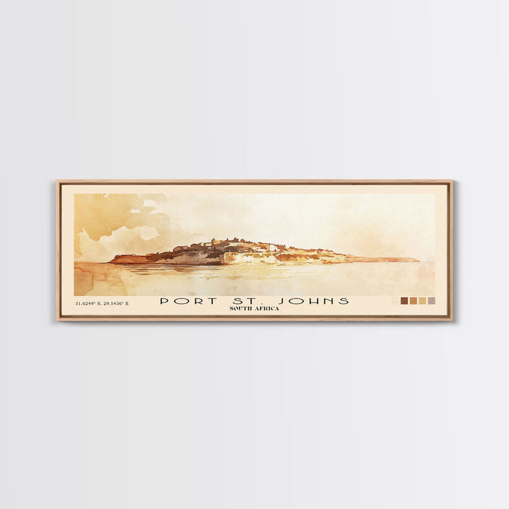 Port St. Johns, South Africa Watercolor Print, Vacation Gift, South Africa Wall Art, Beach Painting, Beach Decor, Beach Or Lakehouse Art
