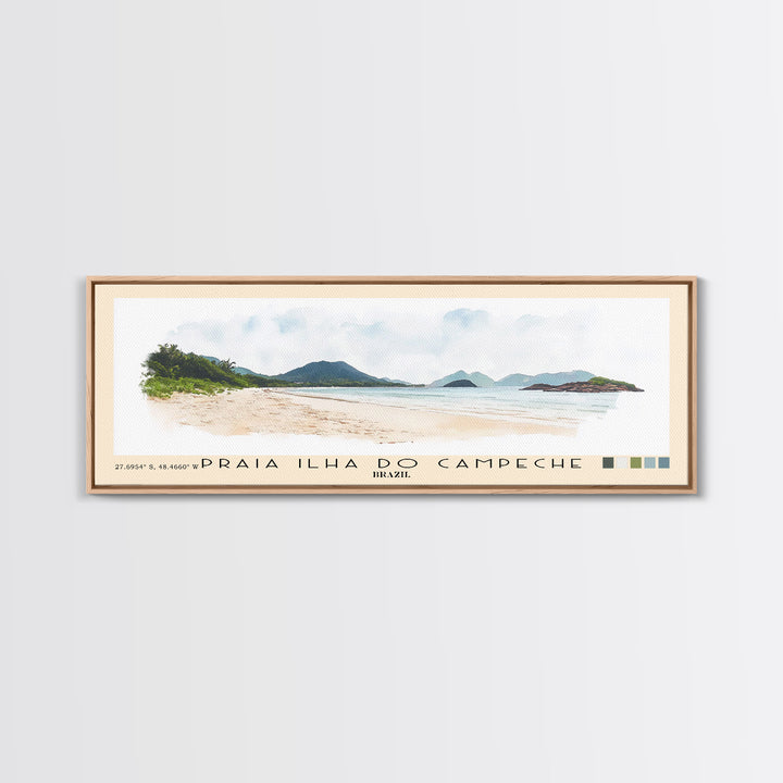 Praia Ilha do Campeche, Brazil Watercolor Print, Vacation Gift, Brazil Wall Art, Vacation Wall Art, Vacatation Memories, Beach Decor, Beach Or Lakehouse Art