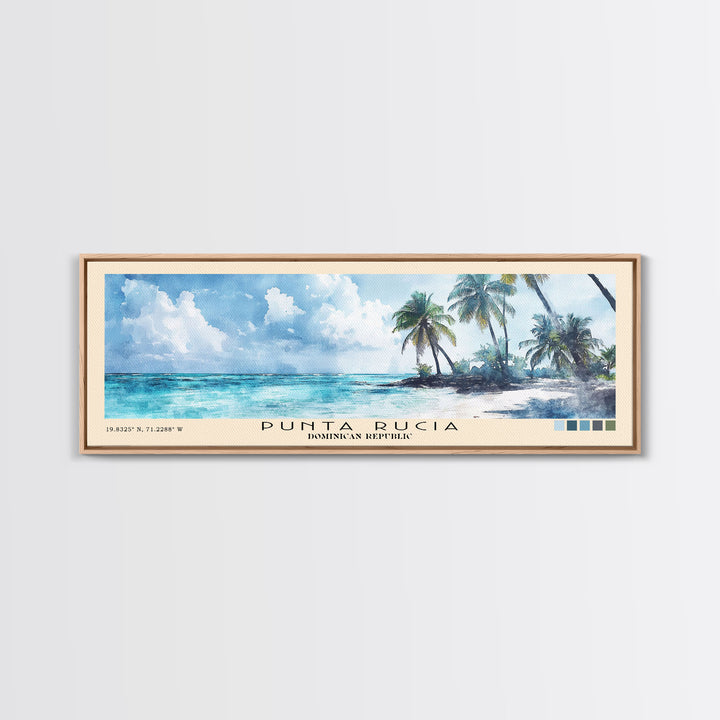 Punta Rucia, Dominican Republic Watercolor Print, Vacation Gift, Dominican Republic Wall Art, Beach Painting, Beach Decor, Beach Or Lakehouse Art