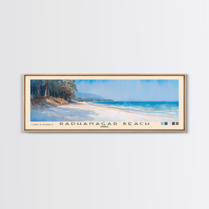 Radhanagar Beach, India Watercolor Print, Vacation Gift, India Wall Art, Beach Painting, Beach Decor, Beach Or Lakehouse Art