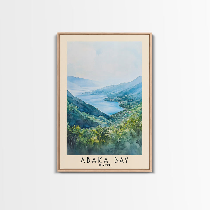 Abaka Bay, Haiti Watercolor Print, Vacation Gift, Haiti Wall Art, Beach Painting, Beach Decor, Beach Or Lakehouse Art