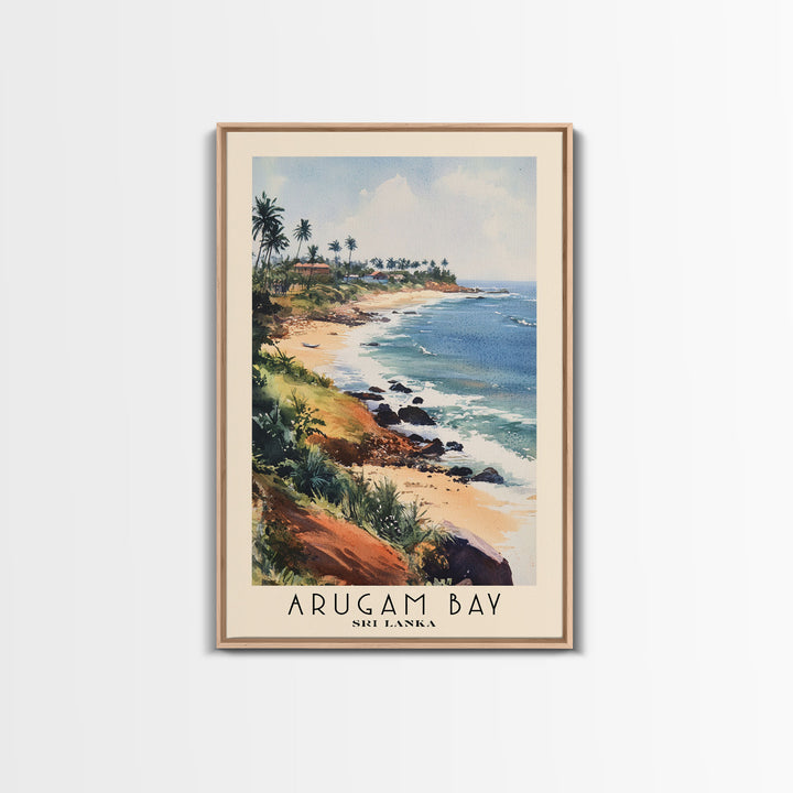 Arugam Bay, Sri Lanka Watercolor Print, Vacation Gift, Sri Lanka Wall Art, Vacation Wall Art, Vacatation Memories, Beach Decor, Beach Or Lakehouse Art