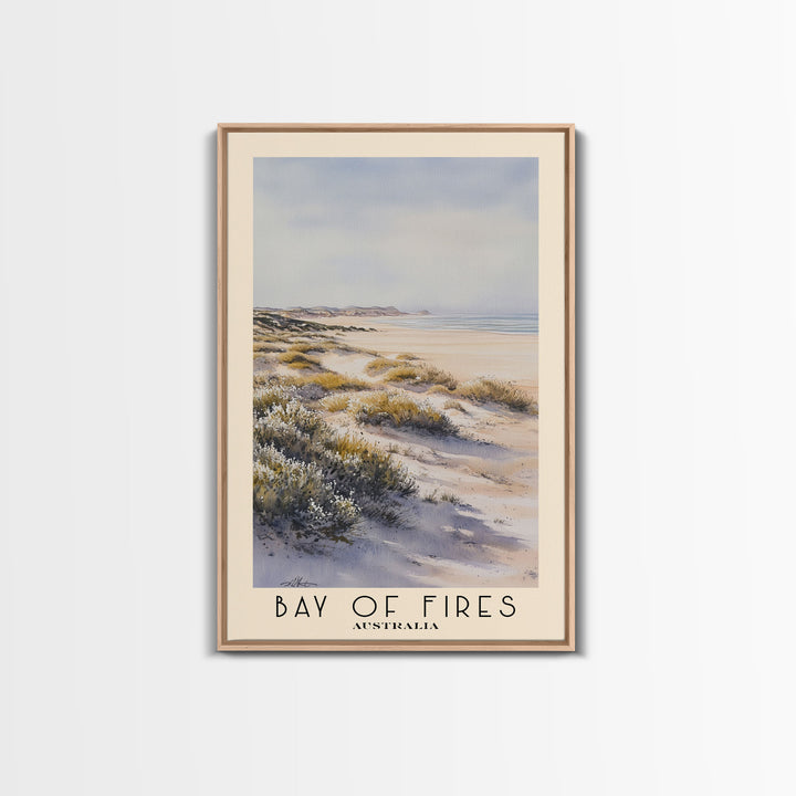Bay of Fires, Australia Watercolor Print, Vacation Gift, Australia Wall Art, Vacation Wall Art, Vacatation Memories, Beach Decor, Beach Or Lakehouse Art