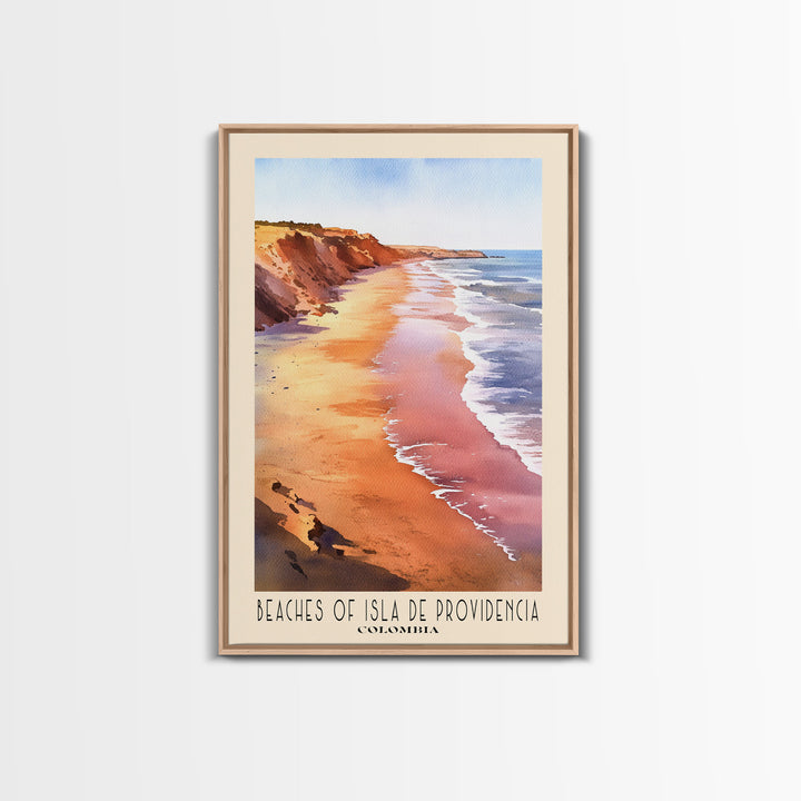 Beaches of Isla de Providencia, Colombia Watercolor Print, Vacation Gift, Colombia Wall Art, Vacation Wall Art, Vacatation Memories, Beach Decor, Beach Or Lakehouse Art