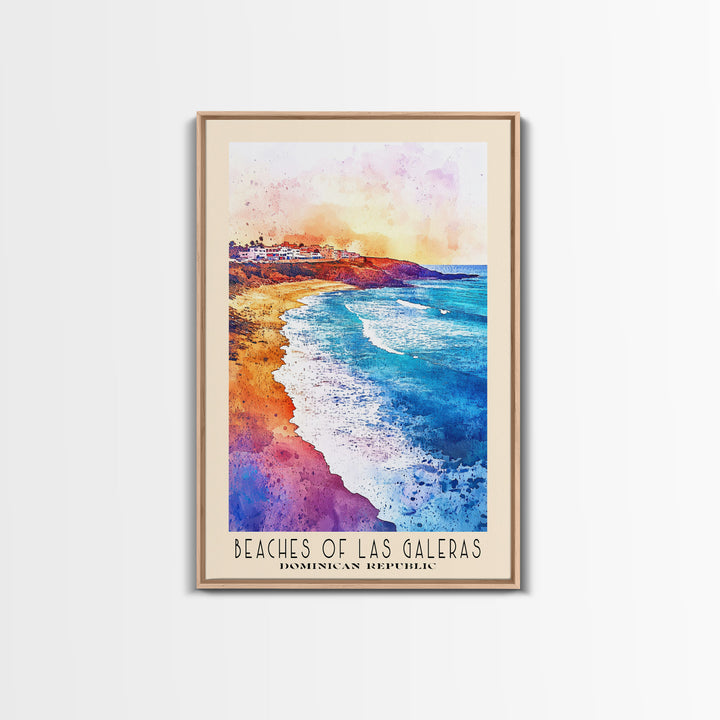 Beaches of Las Galeras, Dominican Republic Watercolor Print, Vacation Gift, Dominican Republic Wall Art, Beach Painting, Beach Decor, Beach Or Lakehouse Art