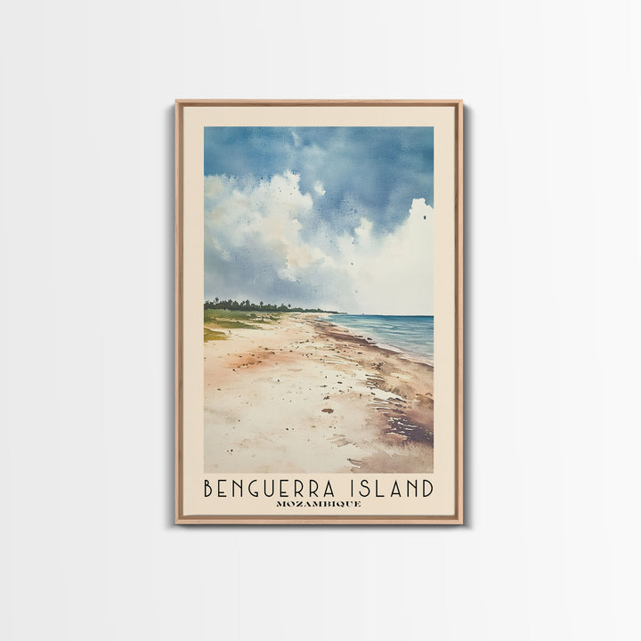 Benguerra Island, Mozambique Watercolor Print, Vacation Gift, Mozambique Wall Art, Vacation Wall Art, Vacatation Memories, Beach Decor, Beach Or Lakehouse Art