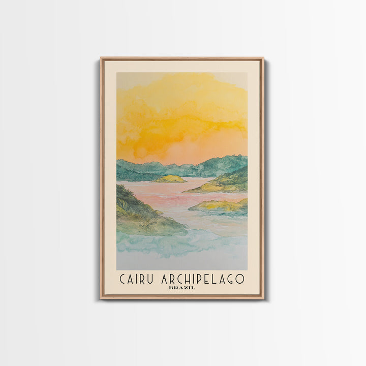 Cairu Archipelago, Brazil Watercolor Print, Vacation Gift, Brazil Wall Art, Vacation Wall Art, Vacatation Memories, Beach Decor, Beach Or Lakehouse Art