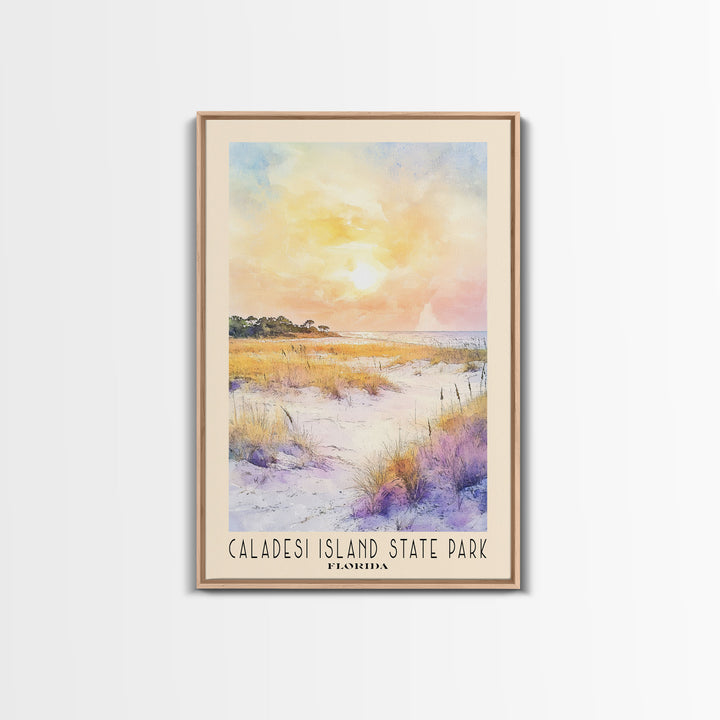 Caladesi Island State Park, Florida Watercolor Beach Print, Vacation Gift, Florida Wall Art, Beach Painting, Beach Decor, Beach Painting