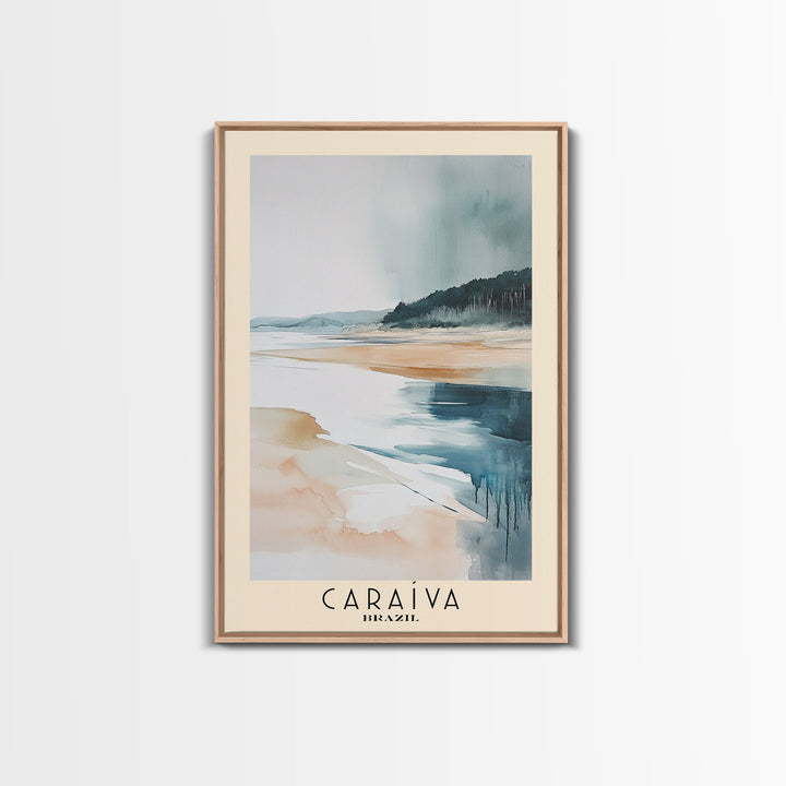 Caraíva, Brazil Watercolor Print, Vacation Gift, Brazil Wall Art, Vacation Wall Art, Vacatation Memories, Beach Decor, Beach Or Lakehouse Art