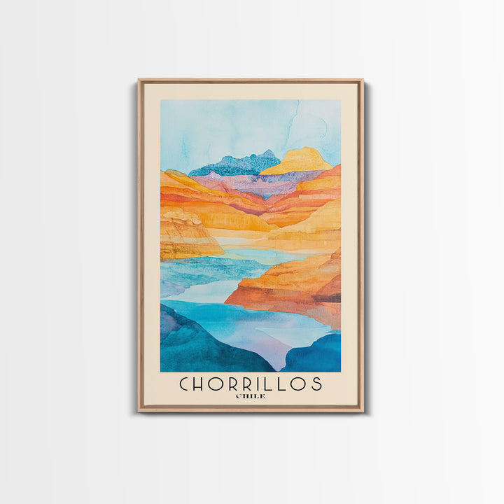 Chorrillos, Chile Watercolor Beach Print, Vacation Gift, Chile Wall Art, Beach Painting, Beach Decor, Beach Painting