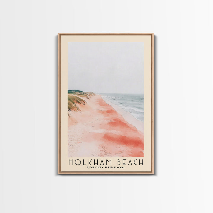 Holkham Beach, United Kingdom Watercolor Beach Print, Vacation Gift, United Kingdom Wall Art, Beach Painting, Beach Decor, Beach Painting