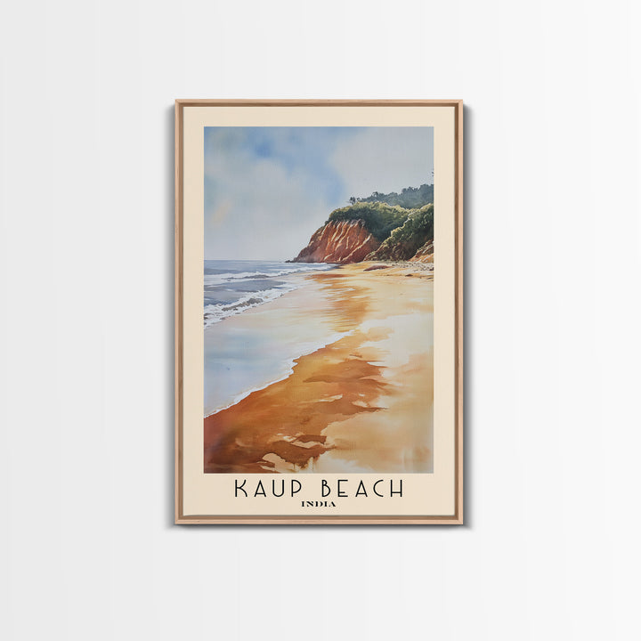 Kaup Beach, India Watercolor Print, Vacation Gift, India Wall Art, Beach Painting, Beach Decor, Beach Or Lakehouse Art