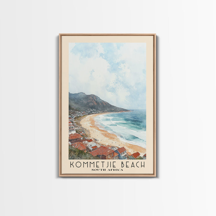 Kommetjie Beach, South Africa Watercolor Print, Vacation Gift, South Africa Wall Art, Vacation Wall Art, Vacatation Memories, Beach Decor, Beach Or Lakehouse Art