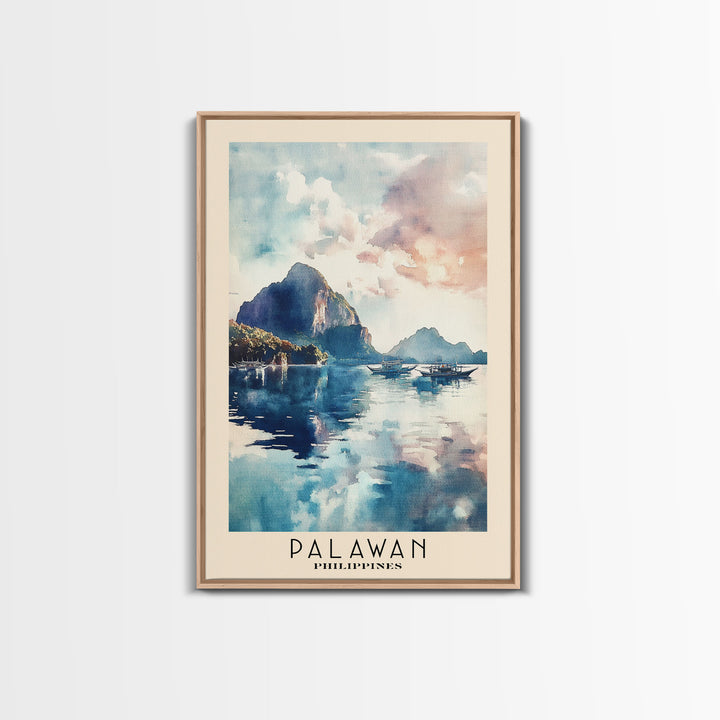 Palawan, Philippines Watercolor Print, Vacation Gift, Philippines Wall Art, Vacation Wall Art, Vacatation Memories, Beach Decor, Beach Or Lakehouse Art
