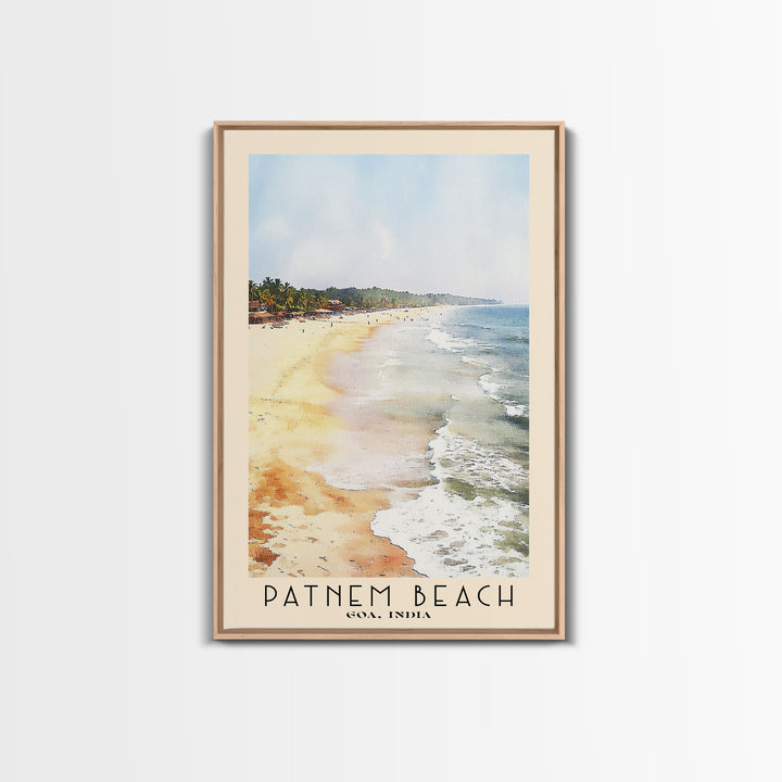 Patnem Beach, Goa, India Watercolor Print, Vacation Gift, Goa, India Wall Art, Vacation Wall Art, Vacatation Memories, Beach Decor, Beach Or Lakehouse Art