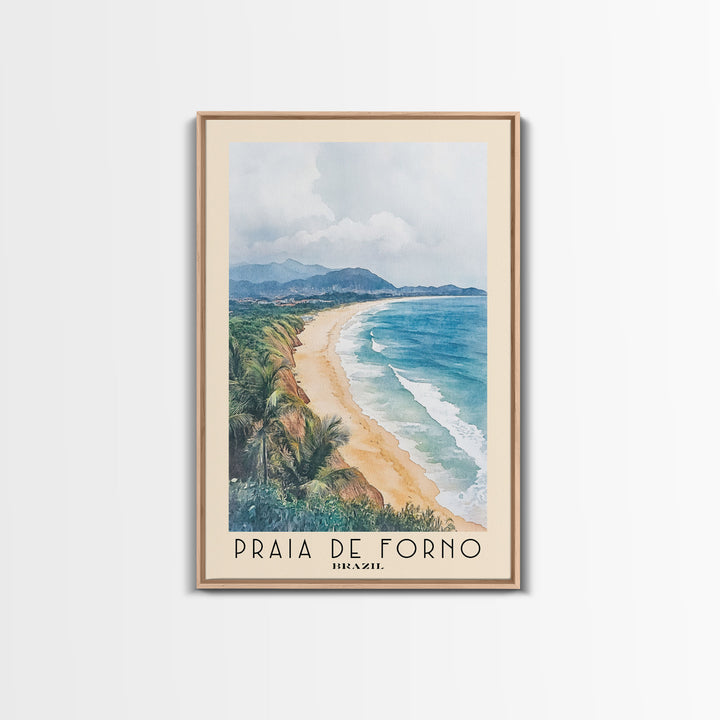 Praia de Forno, Brazil Watercolor Print, Vacation Gift, Brazil Wall Art, Vacation Wall Art, Vacatation Memories, Beach Decor, Beach Or Lakehouse Art