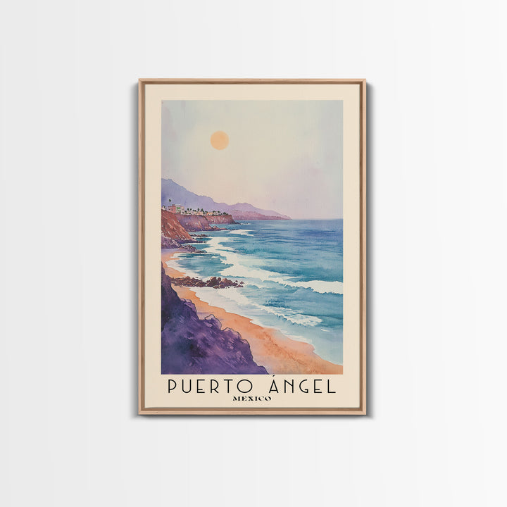 Puerto Ángel, Mexico Watercolor Print, Vacation Gift, Mexico Wall Art, Beach Painting, Beach Decor, Beach Or Lakehouse Art