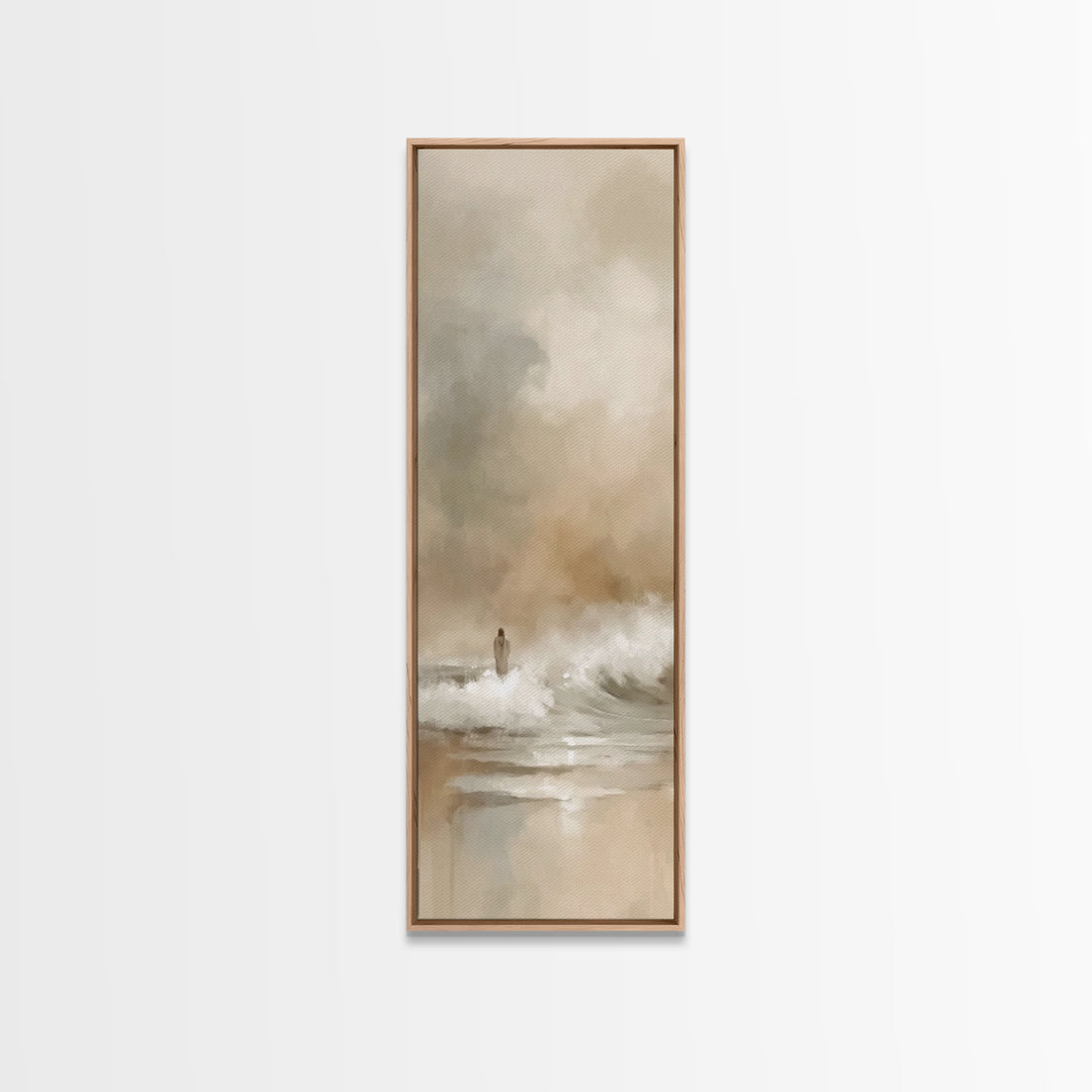 Fields Of Joy – Framed Canvas Print – Skinny Art – Christian Wall Art – Jesus Painting – Christian Art Canvas