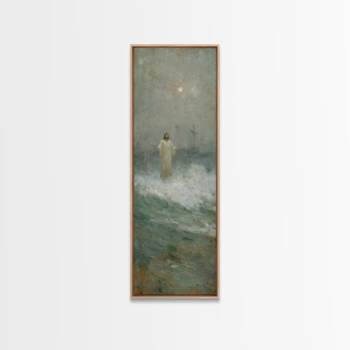 Children Of Grace, Framed Canvas Print, Tall Skinny Art Print, Christian Art Canvas, Christian Wall Art, Jesus Painting