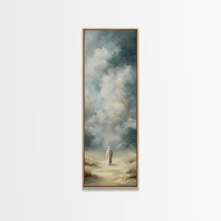 Cloudway Faith – Framed Canvas Print – Narrow Art – Christian Art Canvas – Jesus Painting – Christian Wall Art – Christian Art