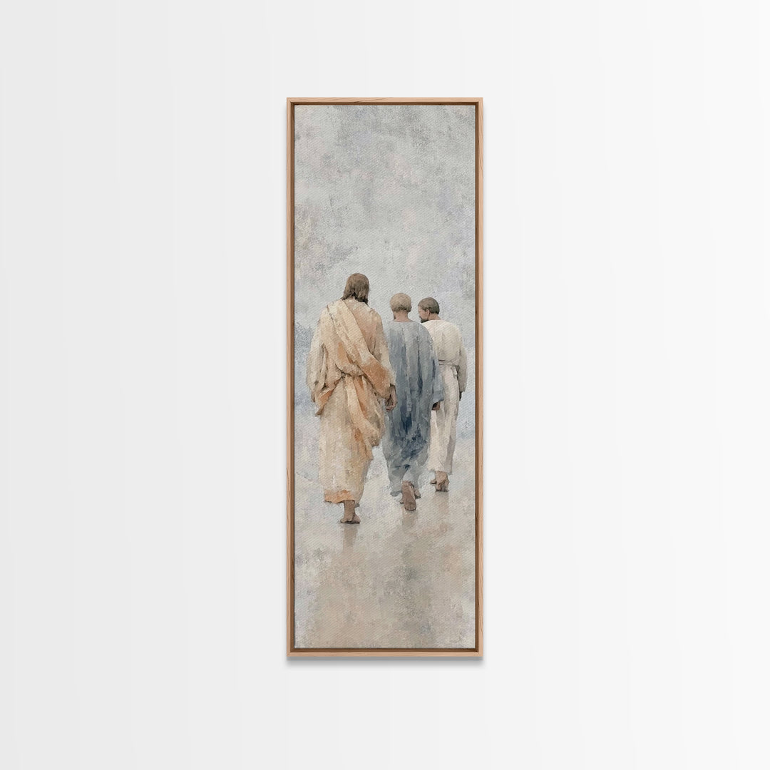 Path Of Grace – Framed Canvas Print – Christian Wall Art – Christian Art Canvas – Jesus Painting – Tall Narrow Wall Art – Christian Art