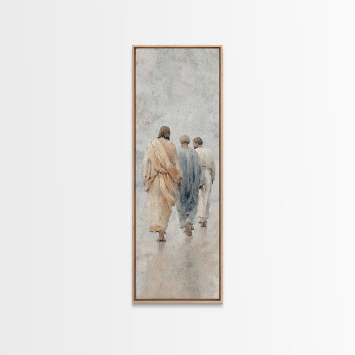 Path Of Grace – Framed Canvas Print – Christian Wall Art – Christian Art Canvas – Jesus Painting – Tall Narrow Wall Art – Christian Art