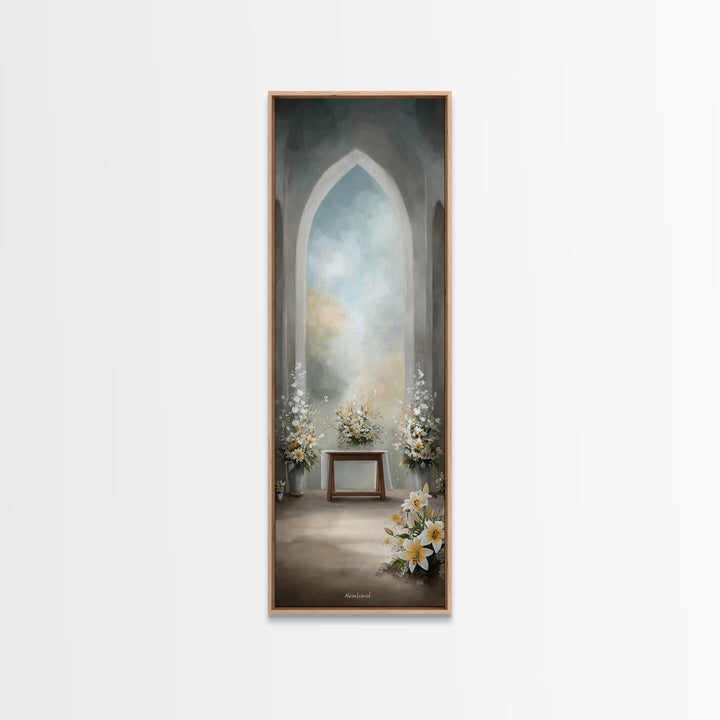 Altar of Grace - Framed Canvas Print - Narrow Art - Christian Art - Christian Wall Art - Christian Art Canvas - Christian Decoration