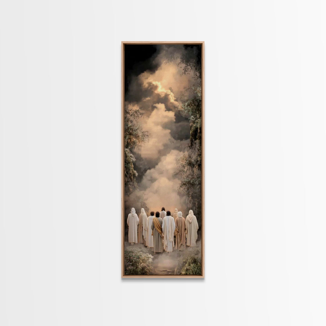 Path Of Disciples – Framed Canvas Print – Narrow Art – Christian Art Work – Christian Wall Art – Christian Gift Ideas – Christian Paintings