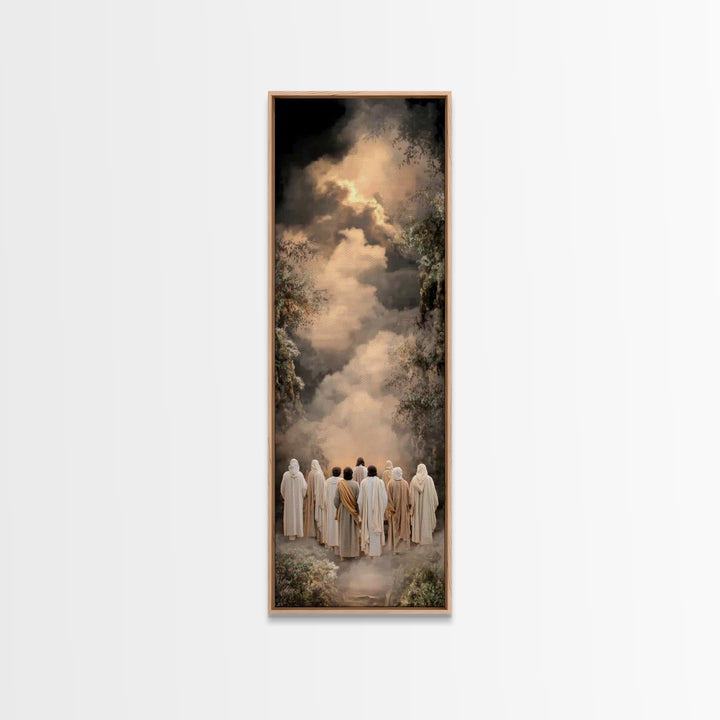 Path Of Disciples – Framed Canvas Print – Narrow Art – Christian Art Work – Christian Wall Art – Christian Gift Ideas – Christian Paintings