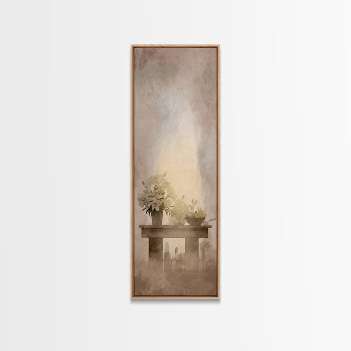Morning Sanctuary - Framed Canvas Print - Skinny Art - Christian Art Canvas - Christian Wall Art - Christian Art - Christian Christmas Art