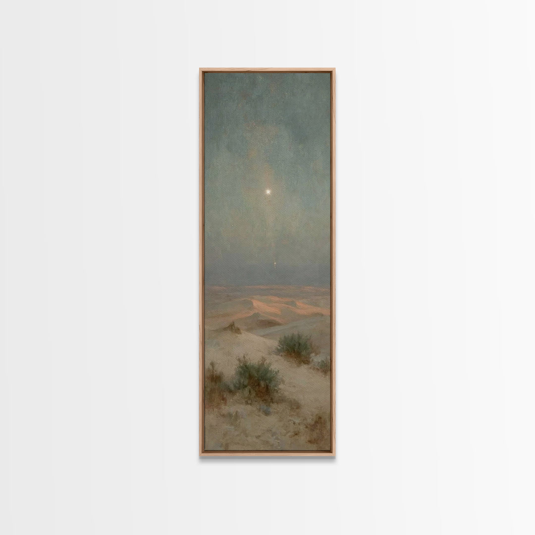 Wilderness Star Hope – Framed Canvas Print – Christian Art Canvas – Christian Wall Art – Christmas Art – Tall Narrow Wall Art – Christian C