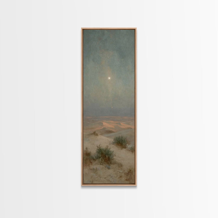 Wilderness Star Hope – Framed Canvas Print – Christian Art Canvas – Christian Wall Art – Christmas Art – Tall Narrow Wall Art – Christian C