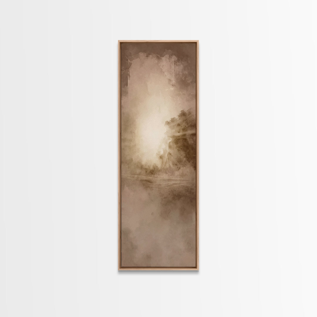 Holy Dawn Rising – Framed Canvas Print – Narrow Art – Christian Art Canvas – Christian Art – Christian Wall Art – Christian Christmas Art
