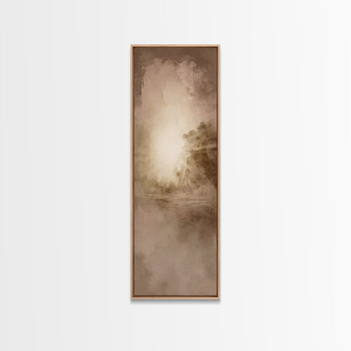Holy Dawn Rising – Framed Canvas Print – Narrow Art – Christian Art Canvas – Christian Art – Christian Wall Art – Christian Christmas Art