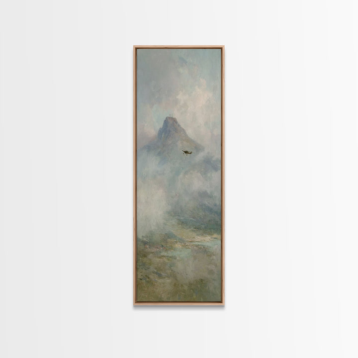 Mountain Of Grace – Framed Canvas Print – Narrow Art – Christian Painting – Christian Art Canvas – Christian Wall Art – Christian Christmas